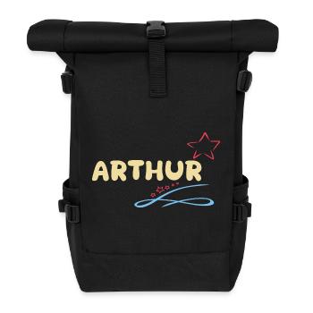 Arthur - Rolltop Rucksack - Schwarz - Vorne