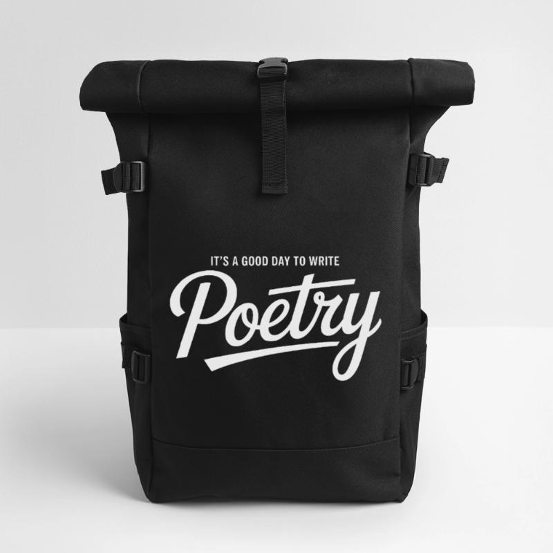 Midnight Verse Script Tee Sac à dos roll top