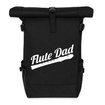 Père flûtiste - Sac à dos roll top - noir - Devant