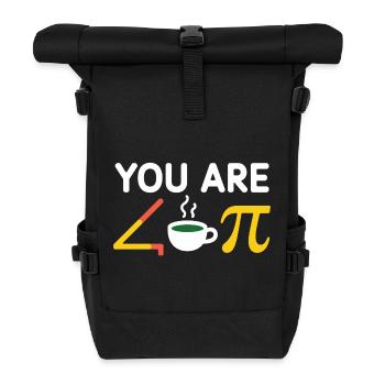 Du bist acute tea Pi Kaffee a Cutie pie - Rolltop Rucksack - Schwarz - Vorne
