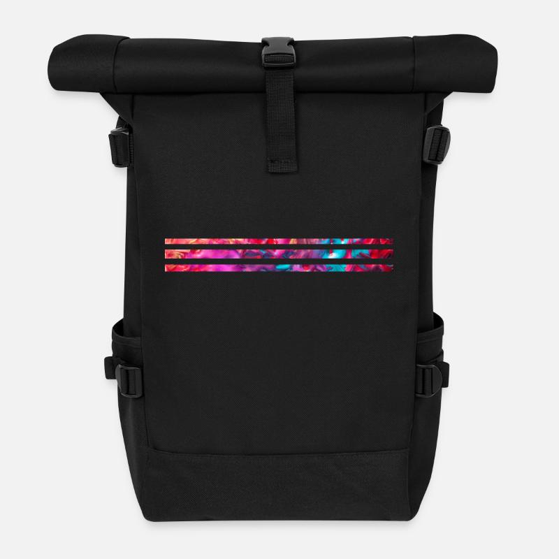 bande - Sac à dos roll top - noir