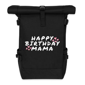 Happy Birthday Mama Lieblingsmensch Geburtstag - Rolltop Rucksack - Schwarz - Vorne
