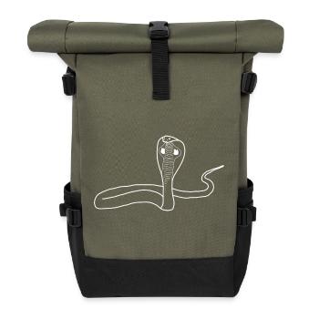 Cobra lineart - Sac à dos roll top - olive/noir - Devant