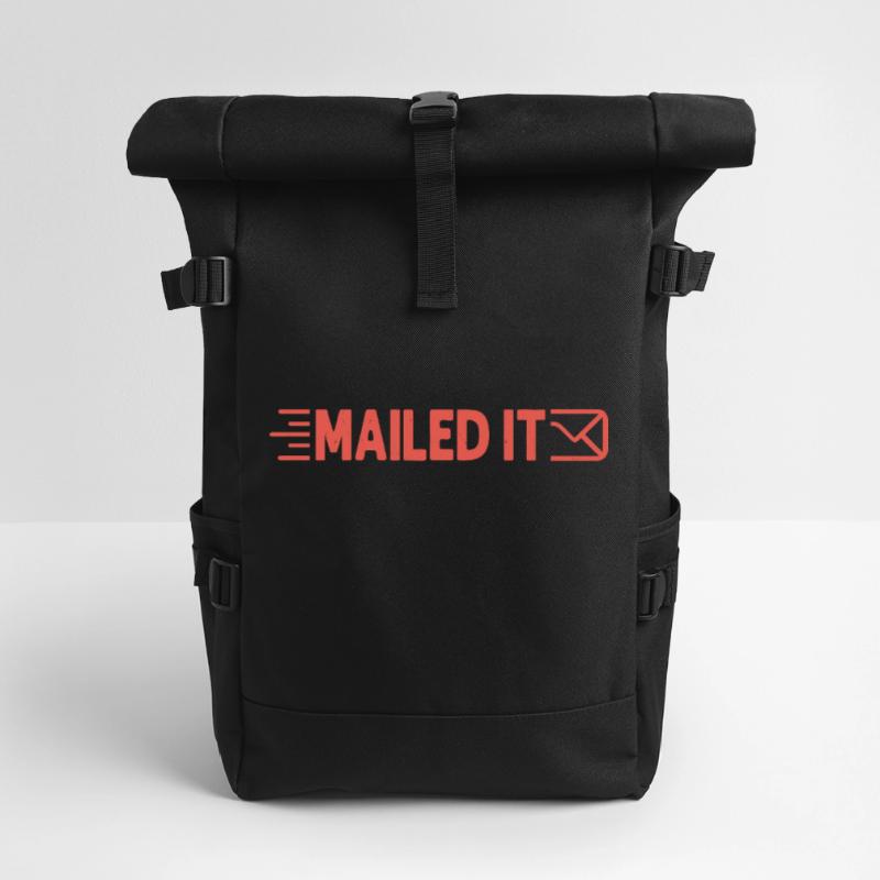Mailed It Postal Worker Mailman Rolltop Rucksack