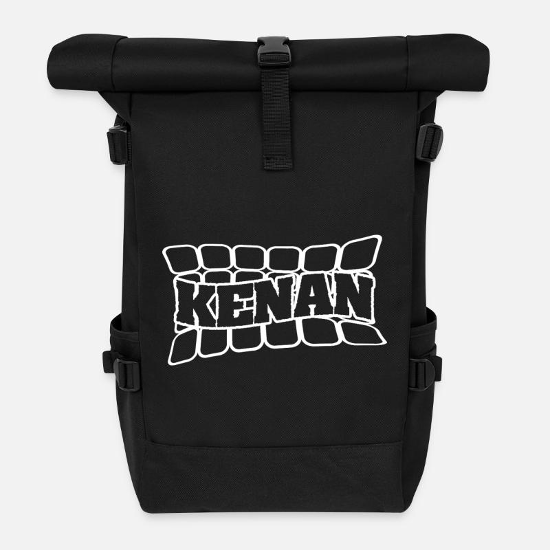 Name Kenan - Rolltop Rucksack - Schwarz