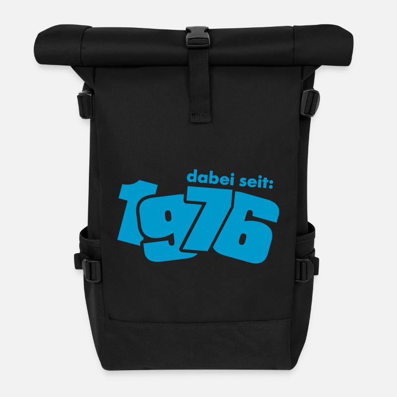 Born in 1976 - Roll Top Backpack - black