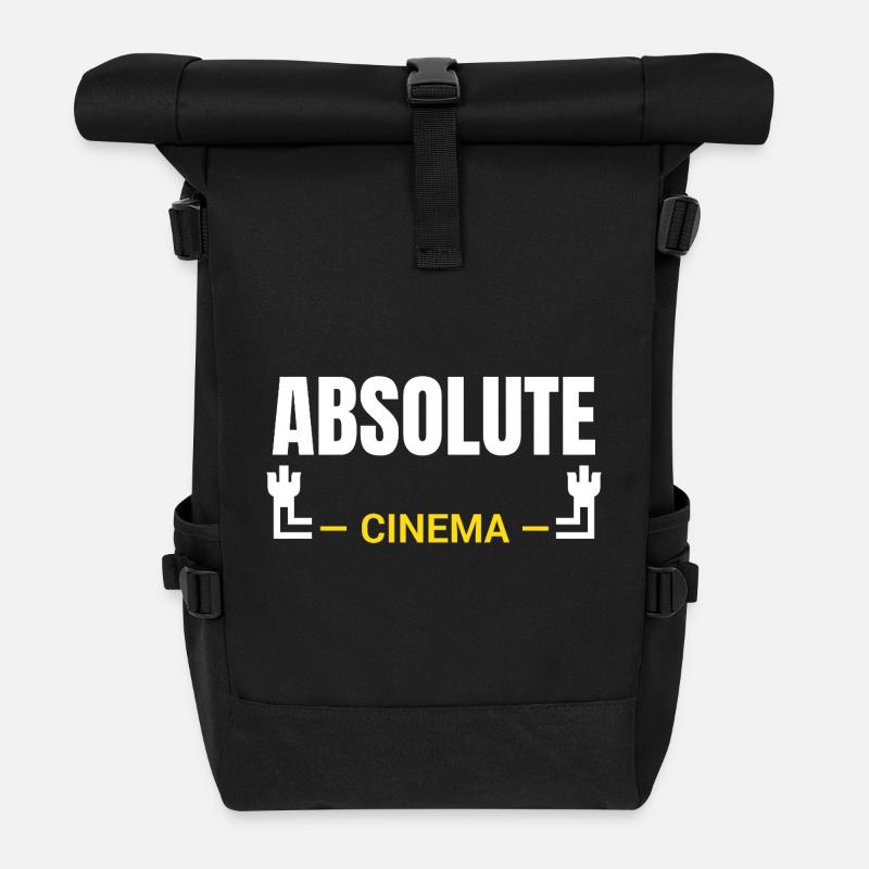 Absolute Cinema Statement - Rolltop Rucksack - Schwarz