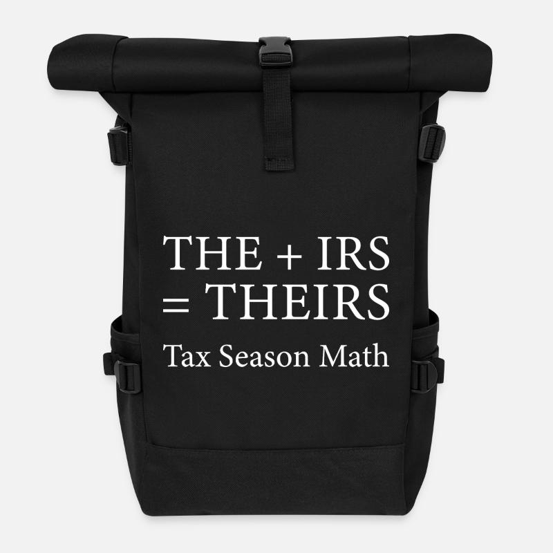 Ihre Steuersaison-Mathematik - Rolltop Rucksack - Schwarz