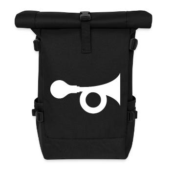 Hupe - Rolltop Rucksack - Schwarz - Vorne