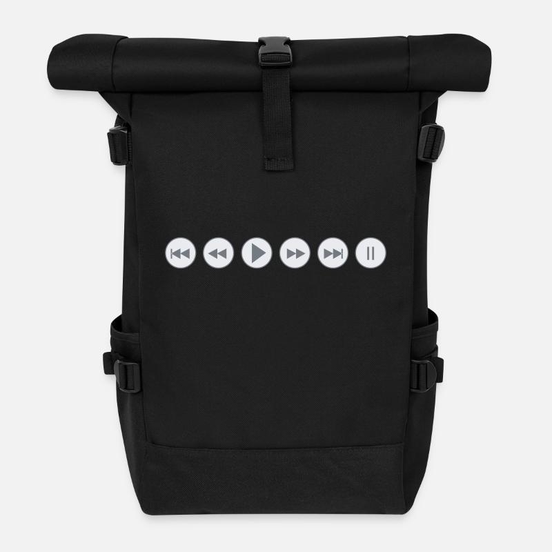 Play - Rolltop Rucksack - Schwarz