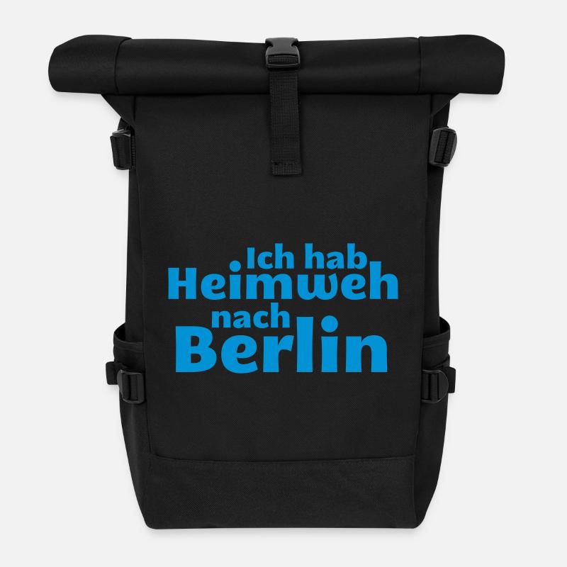 Berlin - la nostalgie de Berlin - Sac à dos roll top - noir