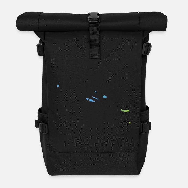 Azores - Rolltop Rucksack - Schwarz