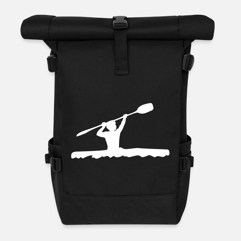 Kanu Fahrer - Rolltop Rucksack - Schwarz