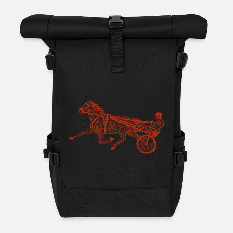 trotter - Sac à dos roll top - noir