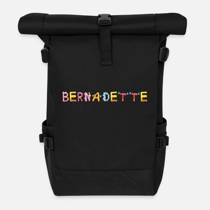 Bernadette - Rolltop Rucksack - Schwarz