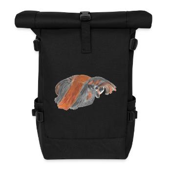 Cochon d'inde péruvien - Sac à dos roll top - noir - Devant