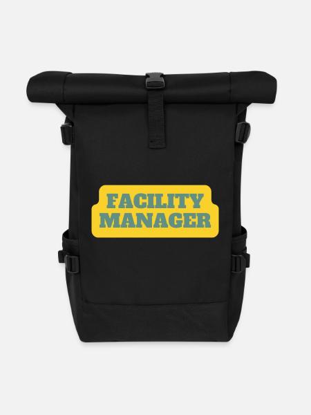 Facility Manager Haustechniker Hausmeister - Rolltop Rucksack - Schwarz