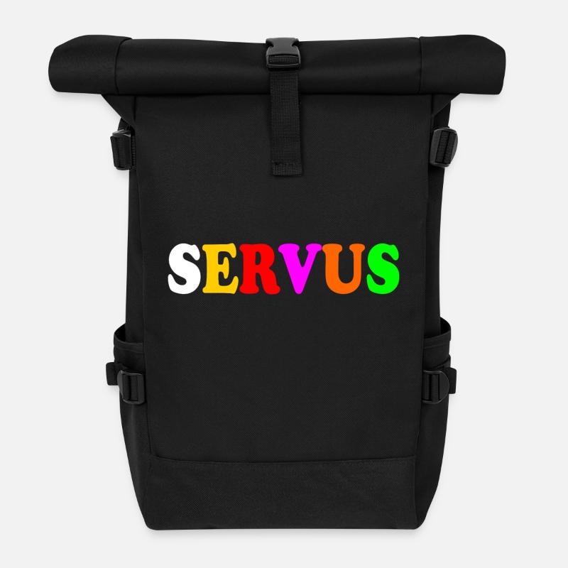 servus - Rolltop Rucksack - Schwarz