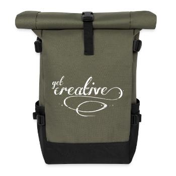 get creative - Rolltop Rucksack - Olive/Schwarz - Vorne