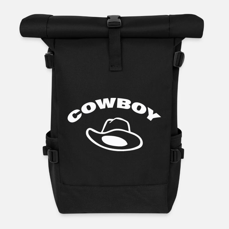 COWBOY - Rolltop Rucksack - Schwarz