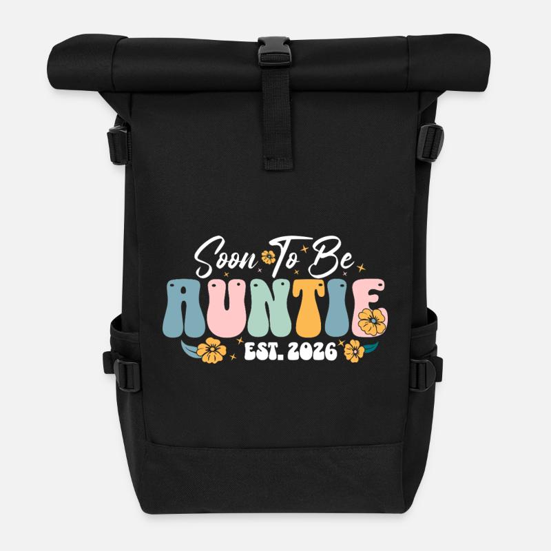 Bientôt Tante Est 2026 - Sac à dos roll top - noir