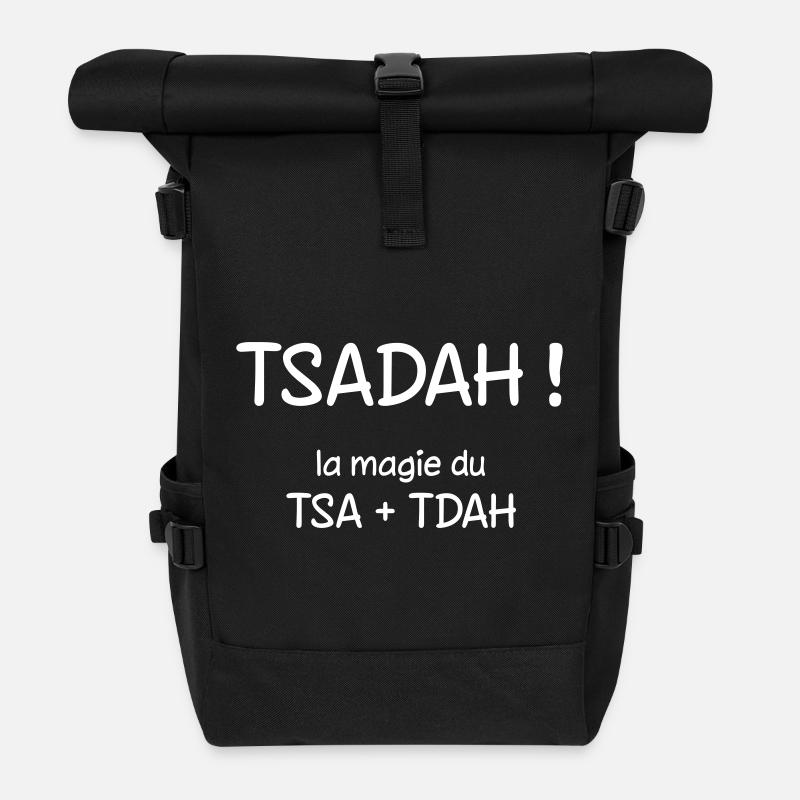ASDAH: Die Magie von ASD + ADHS - Rolltop Rucksack - Schwarz