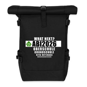 Abi2026 - what next? - Rolltop Rucksack - Schwarz - Vorne