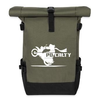 PO CAŁTY - Rolltop Rucksack - Olive/Schwarz - Vorne