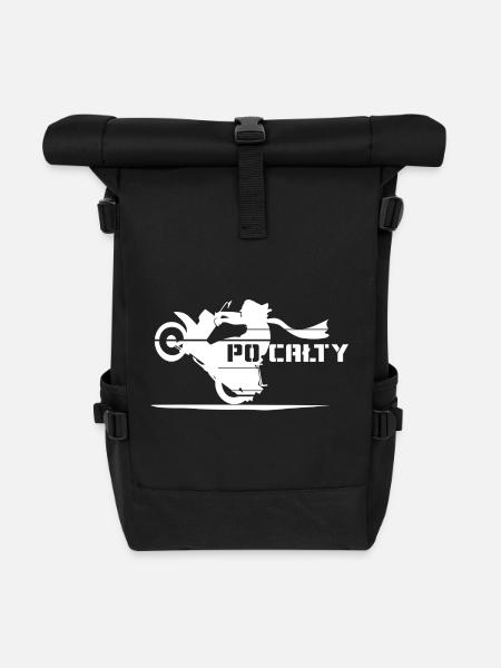 PO CAŁTY - Sac à dos roll top - noir