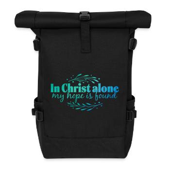 In Christ alone - Rolltop Rucksack - Schwarz - Vorne