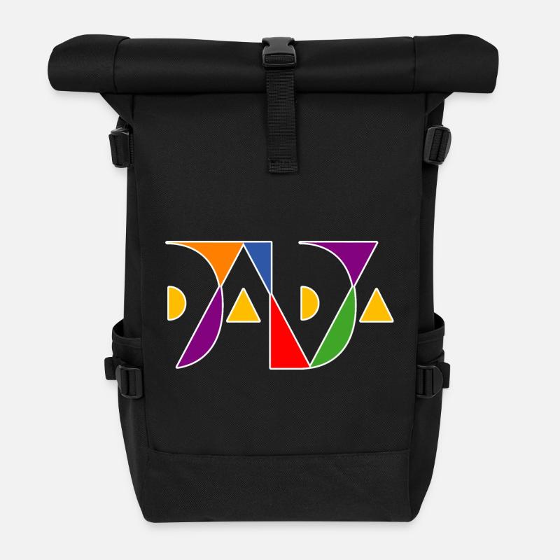 DADA ist bunt! - Rolltop Rucksack - Schwarz