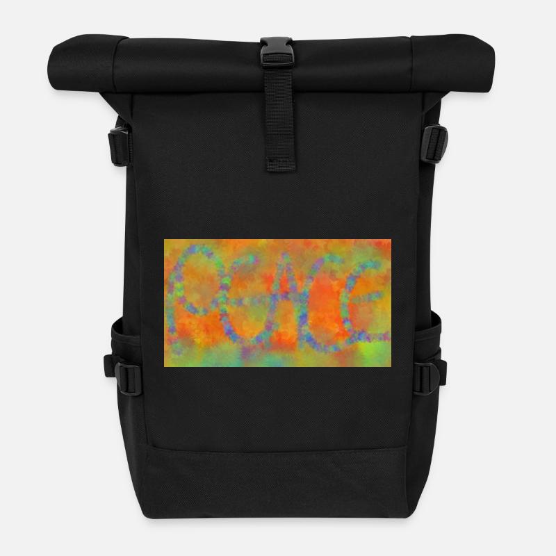 Friede - Rolltop Rucksack - Schwarz