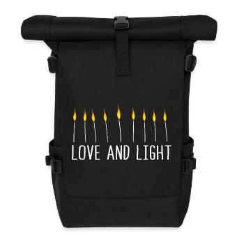 Hanukkah Chanukkah Hanukah - Rolltop Rucksack - Schwarz - Vorne