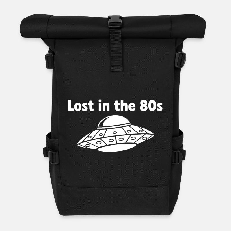 Verloren in den 80ern UFO - Rolltop Rucksack - Schwarz