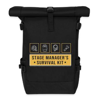 Stage Manager - Roll Top Backpack - black - Front