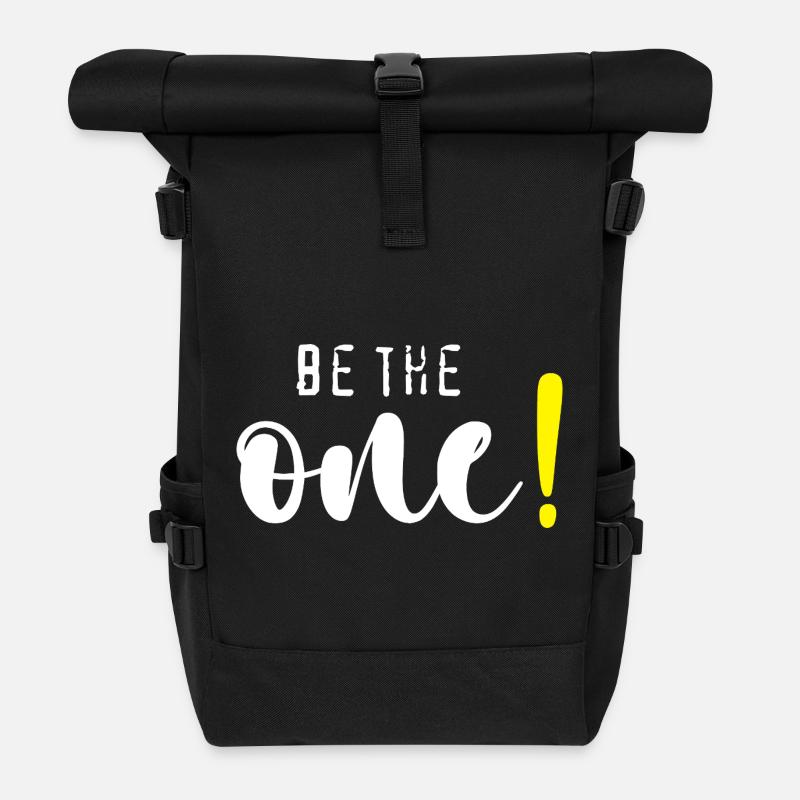 Be the one! - Rolltop Rucksack - Schwarz