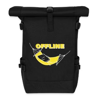 OFFLINE - Rolltop Rucksack - Schwarz - Vorne