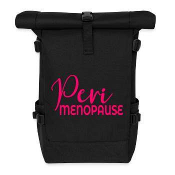 Wechseljahre Frauen Perimenopause - Rolltop Rucksack - Schwarz - Vorne
