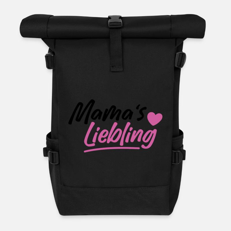 Mama's Liebling - Rolltop Rucksack - Schwarz