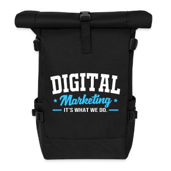 Digital Marketing Manager - Rolltop Rucksack - Schwarz - Vorne