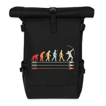 Entwicklung zum Bogenschützen: Der Pfad des Bunkers Bogenschützen - Rolltop Rucksack - Schwarz - Vorne