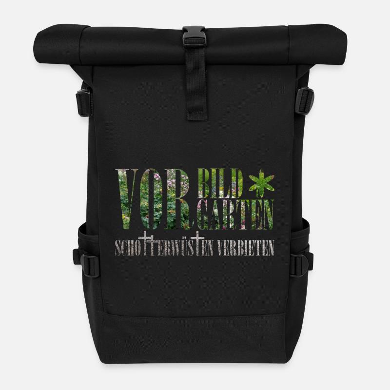 Vorbild Vorgarten - Rolltop Rucksack - Schwarz