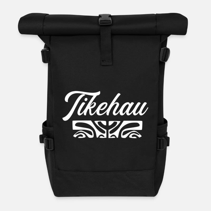TIKEHAU (weiß) - Rolltop Rucksack - Schwarz
