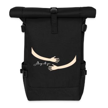 Always with you - Rolltop Rucksack - Schwarz - Vorne