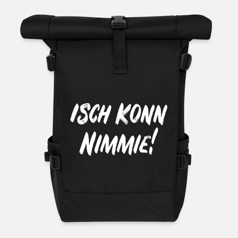 Isch konn nimmie! - Rolltop Rucksack - Schwarz