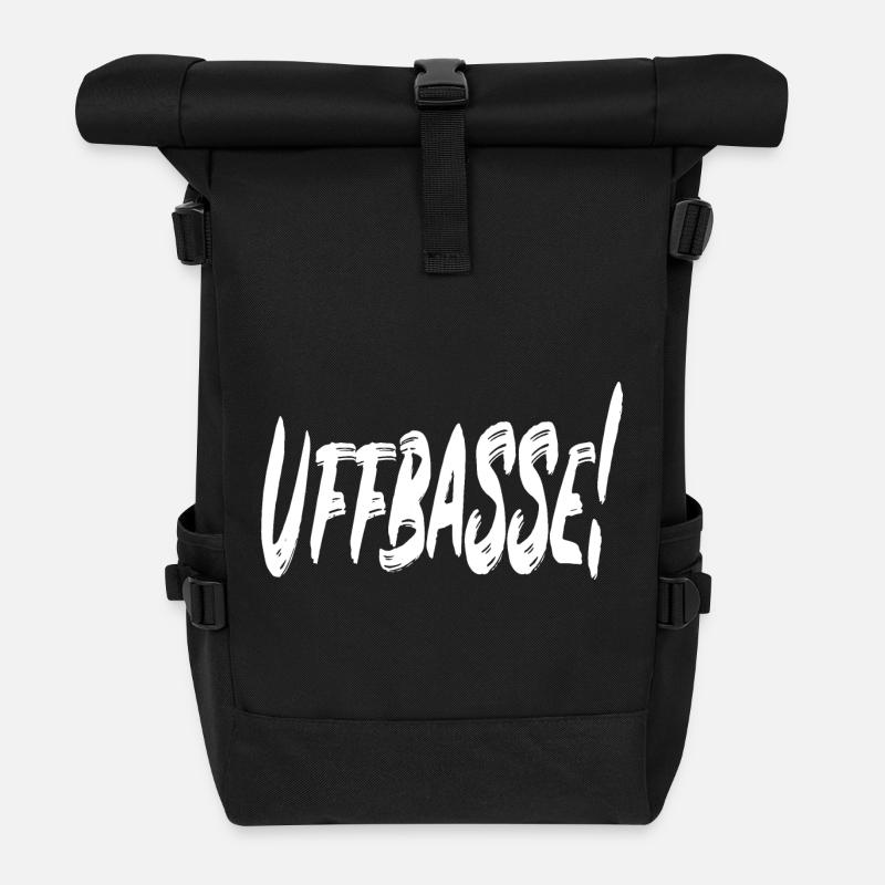 Uffbasse! - Rolltop Rucksack - Schwarz