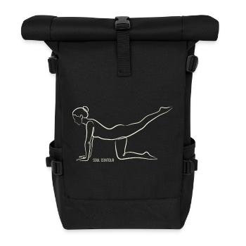 SOUL CONTOUR - Vyaghrasana - Roll Top Backpack - black - Front