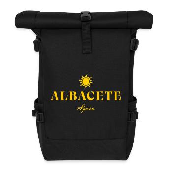 Albacete Sun Spain Logo Tee - Roll Top Backpack - black - Front
