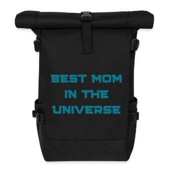 Beste Mama im Universum - Rolltop Rucksack - Schwarz - Vorne