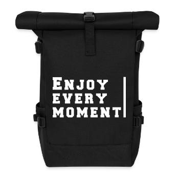 enjoy every moment - Sac à dos roll top - noir - Devant